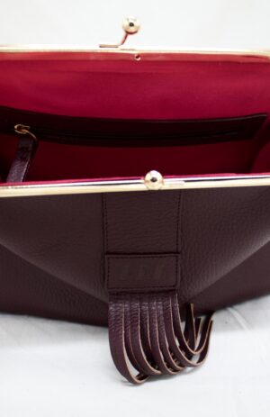 Intérieur Sac Dada avec doublure enn coton rose et poche intérieure