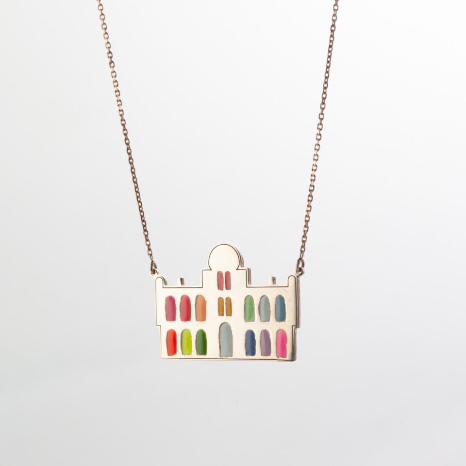 Awa-Collier-Casino-en-Argent-émail