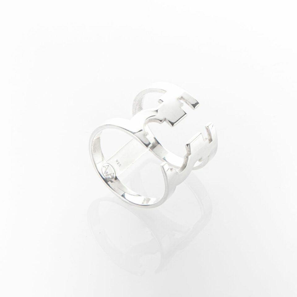Bague Skyline Petit Modèle En Argent