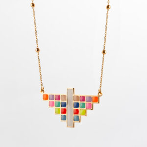 Collier Raffaele en argent et émail