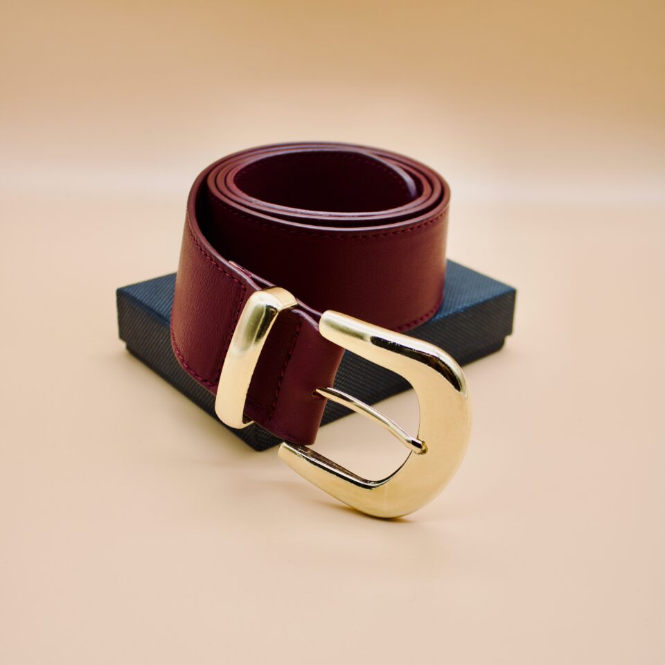 Ceinture Elégance en cuir et boucle en laiton