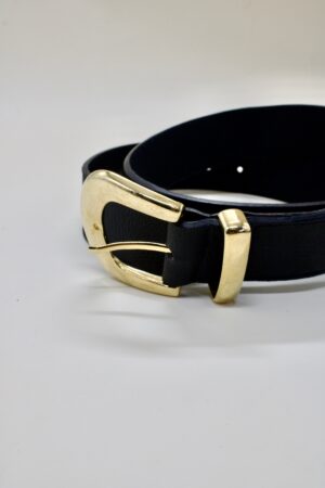 AwA Ceinture en cuir noir