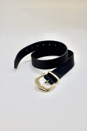 Ceinture en cuir noir