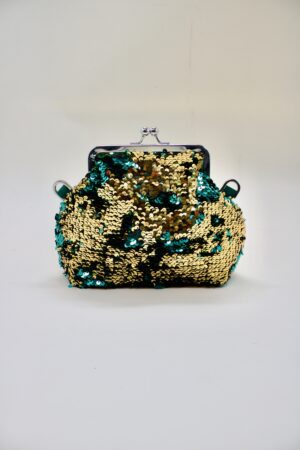 Petit Dada En Sequins Verts et Dorés
